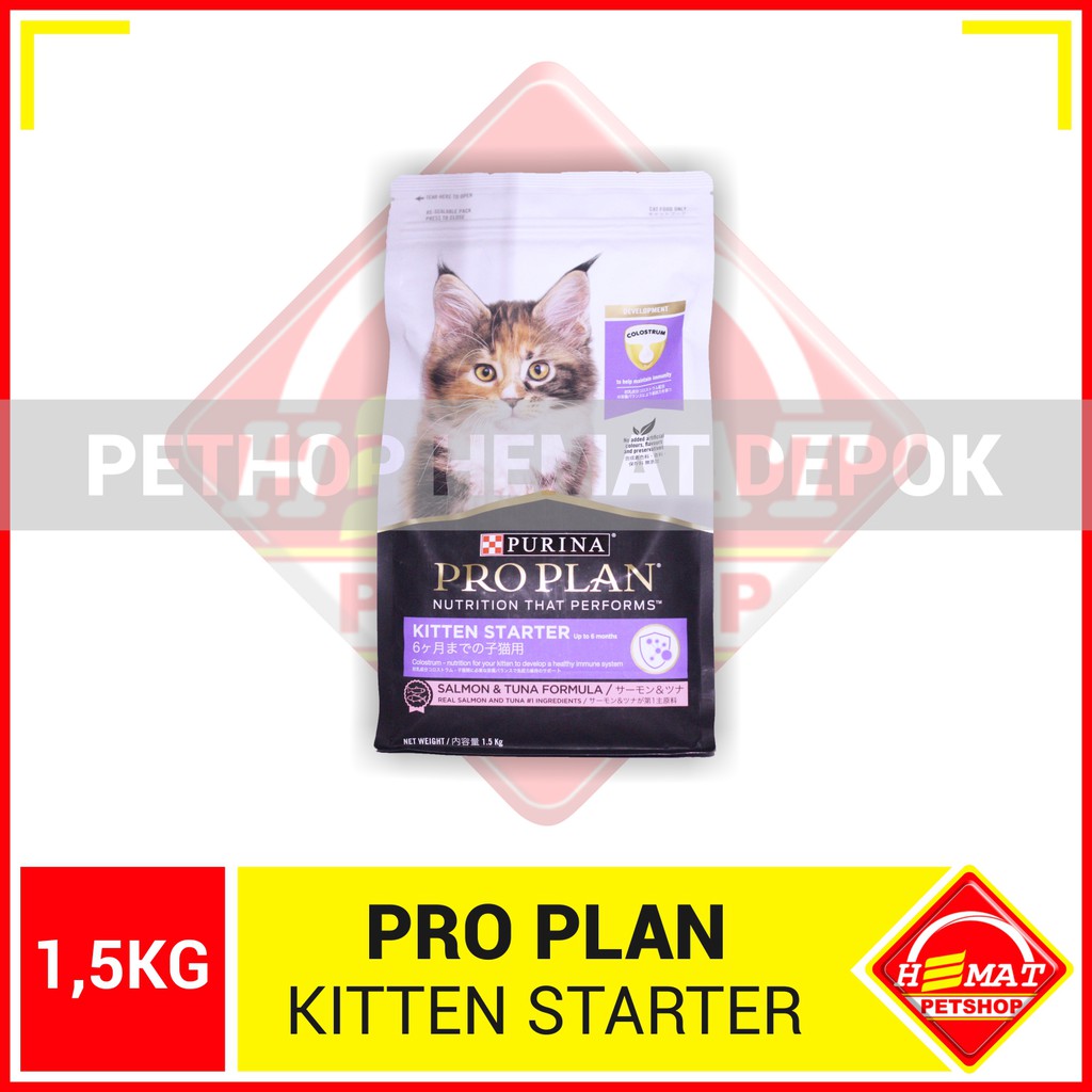 ProPlan Makanan Anak Kucing Pro Plan Kitten Starter Salmon Tuna 1.5 KG