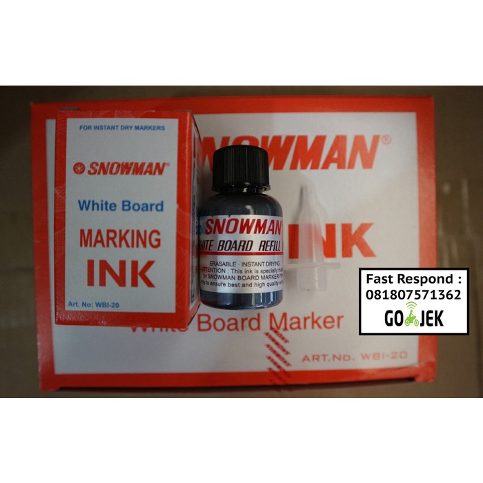 

Mantap Tinta Spidol Whiteboard Snowman Bg-12 Ecer Lusinan Terlaris