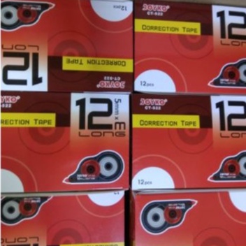 

correction tape 12m [dus] isi 12 pcs