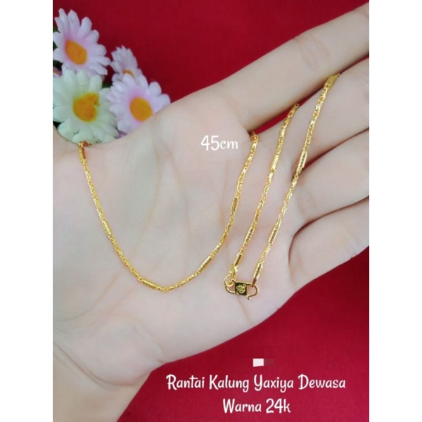 Rantai Kalung Dewasa Replika Emas24K