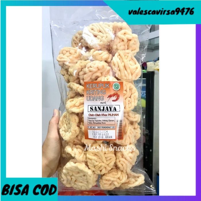 

⭐BISA COD⭐ Kerupuk Udang Sanjaya 250gr Asli Bangka / Kerupuk Bantet Udang Bangka