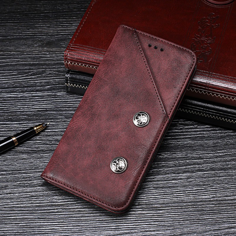 Case For Honor 8X Case Cover Hight Quality Retro Flip Leather Case For Huawei Honor 8X Cover