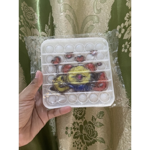 POP IT Rainbow karakter BT21 ice cream mobil dino - Hadiah kado Mainan Anak-BT21 Kotak