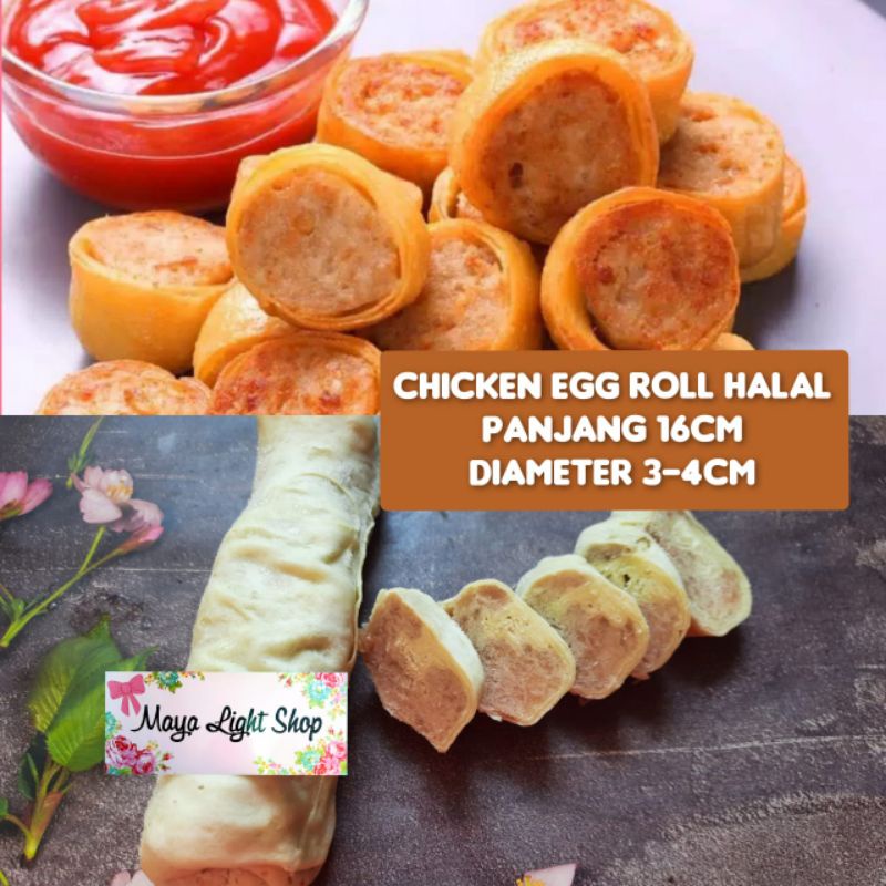 

Chicken Egg Roll 1lonjor eggroll halal bento nugget katsu jepang murah frozen food