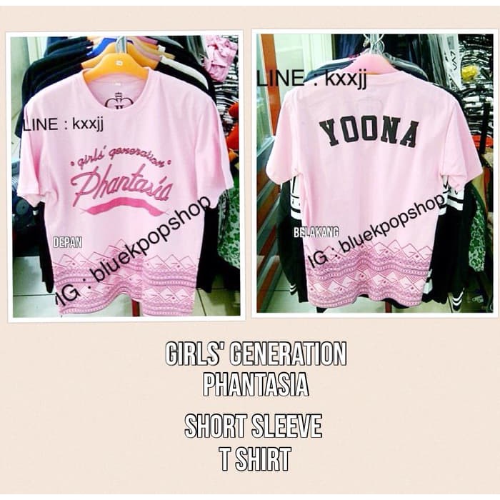 Kaos Tahirt Lengan Pendek Kpop GIRLS' GENERATION 'PHANTASIA'