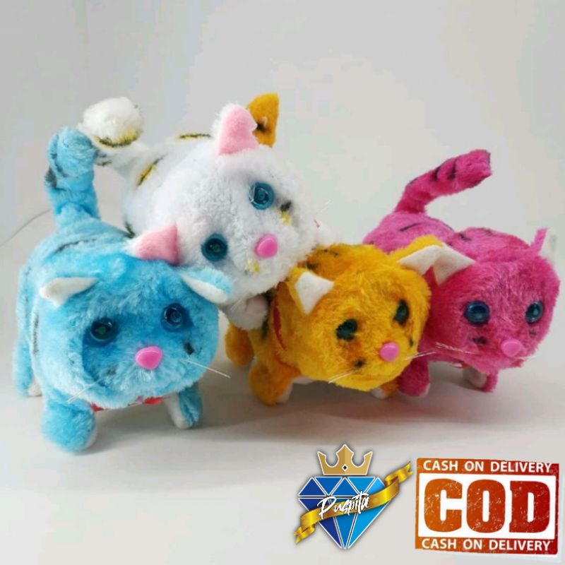 MANAN BONEKA ROBOT KUCING BISA BERGERAK DAN BERSUARA SEPERTI ASLINYA / MAINAN BONEKA KUCING BERSUARA