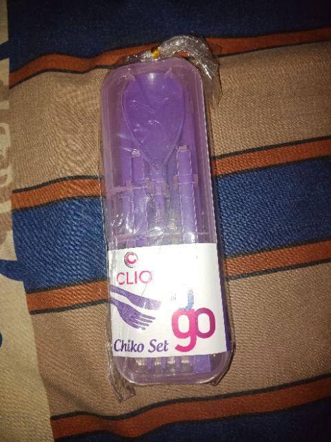 Clio - Cleo Plastic Cultery Set - Perlengkapan Makan Plastik Clio - Cleo