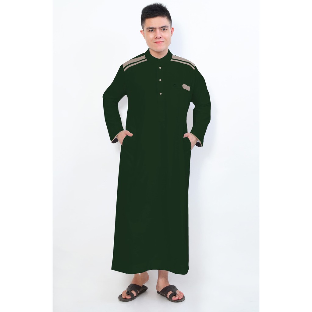 MURAH BAJU KOKO PANJANG BORDIR KOMBINASI FASHION MUSLIM PRIA Jubah