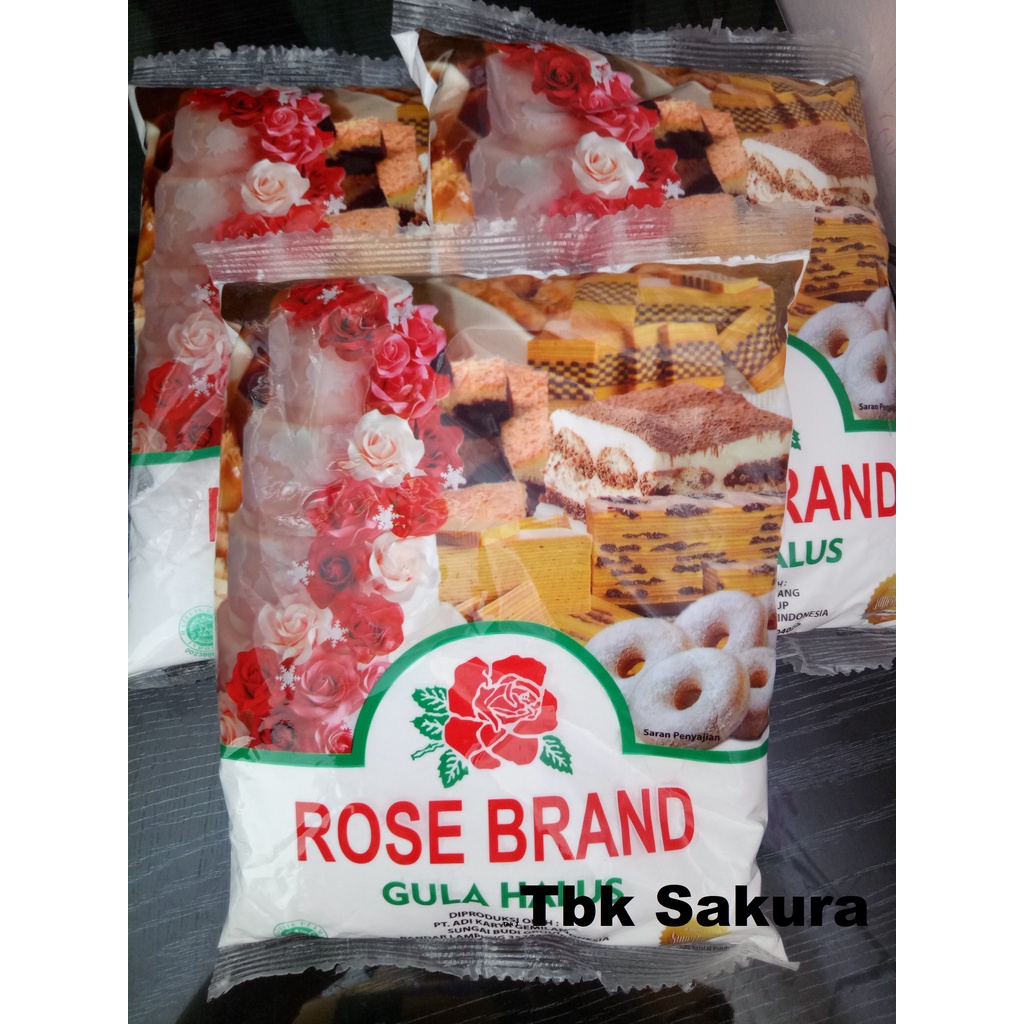 

Gula halus rosebrand 500gr