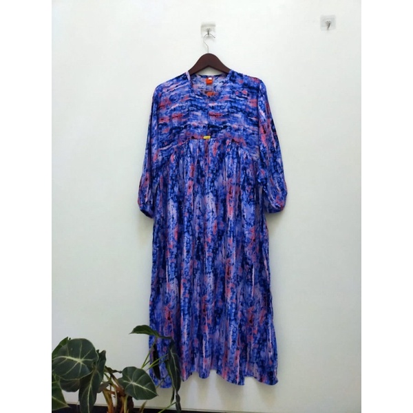 MIDI DRESS RAYON MOTIF ABSTRAK/MIDI DRESS TERBARU TERMURAH/MIDI DRESS KEKINIAN VIRAL/TUNIK/MIDI DRESS JUMBO/MIDI DRESS LEBARAN/BAJU TIDUR/BAJU SANTAI/XL-XXL/LD 110-120/MIDI DRESs BAHAN RAYON ADEM JATUH/DRESS HITS/LIZAM/COD