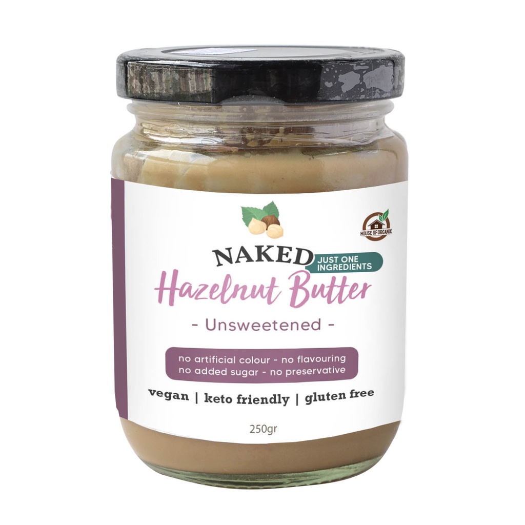 Naked Hazelnut Butter Unsweetened 250 Gr