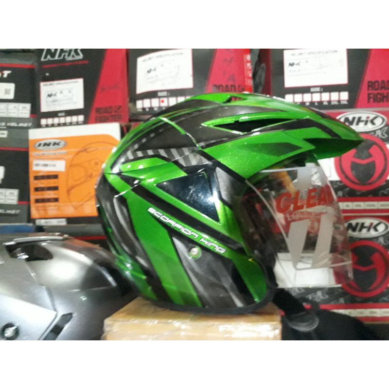 kaca helm kyt scorpion king