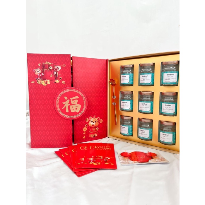 

Realfood Hampers imlek minuman sarang burung walet CNY Parcel isi 9btl - stayfit - BARU
