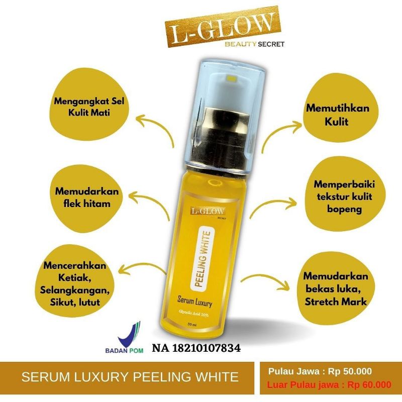 LGLOW BEAUTY Body Serum Luxury Peeling White
