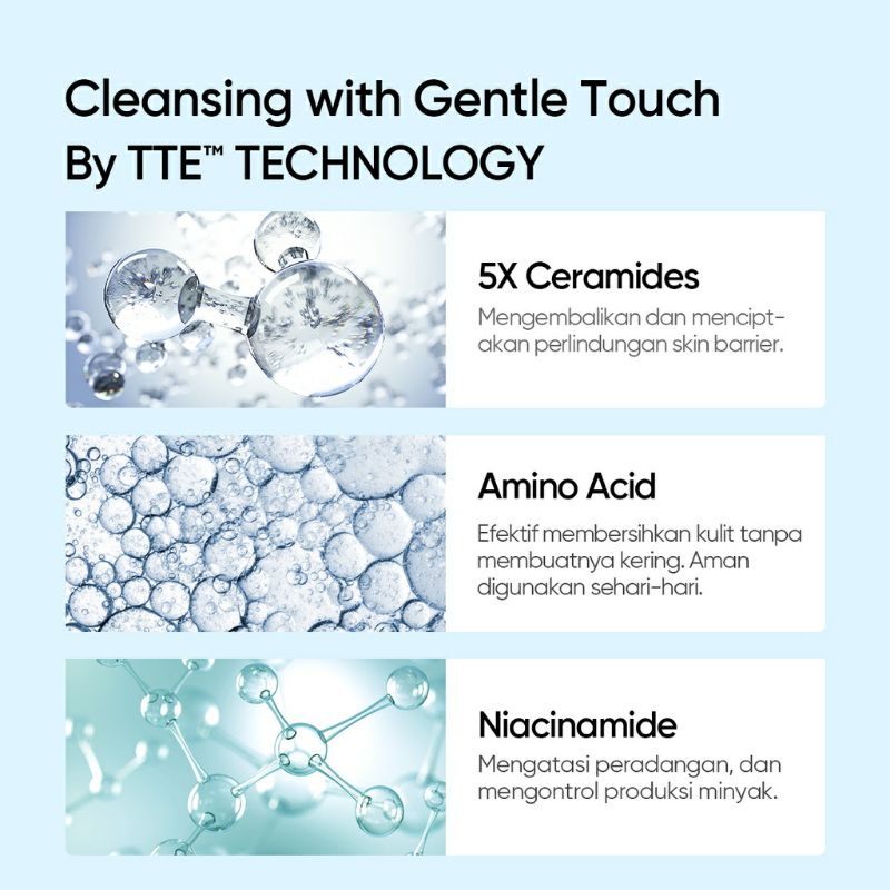 SKINTIFIC 5X Ceramide Low pH Cleanser - Gentle Cleanser For Sensitive Skin | BPOM