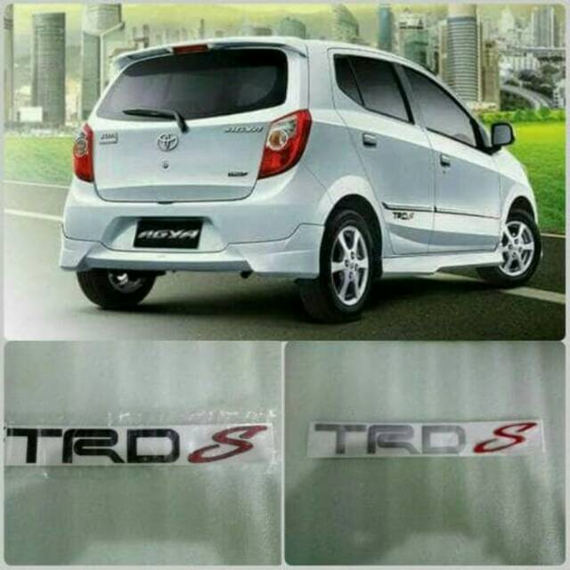Stiker Body Mobil TRD S ( Pendek ) Toyota AGYA