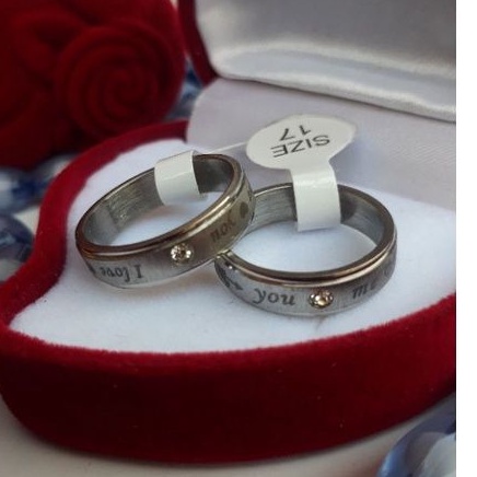cincin titanium couple ukiran nama
