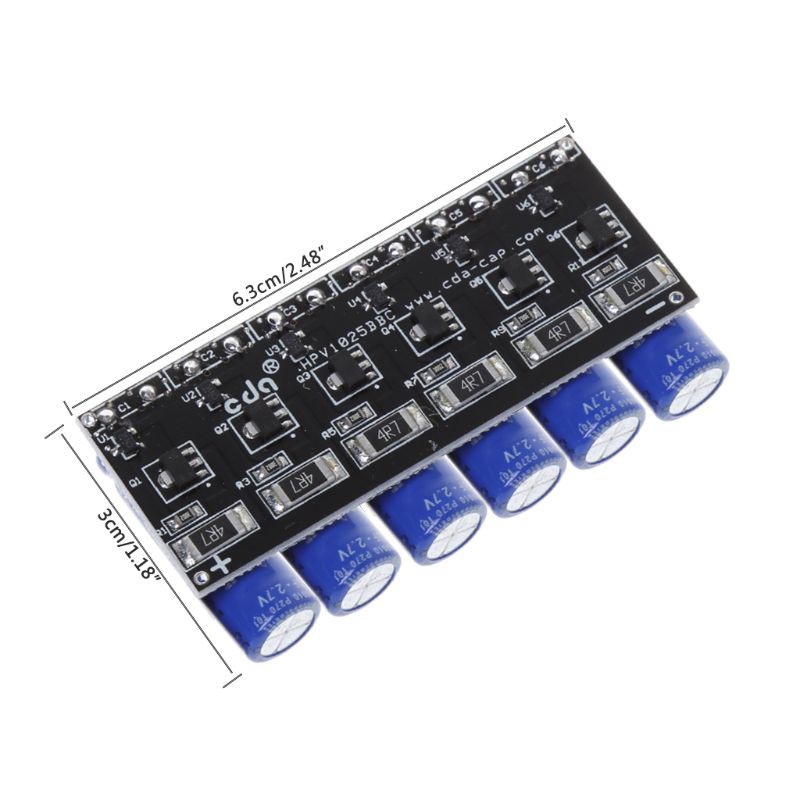 16V 2F Farad Capacitor Module Super Capacitors With Protection Board