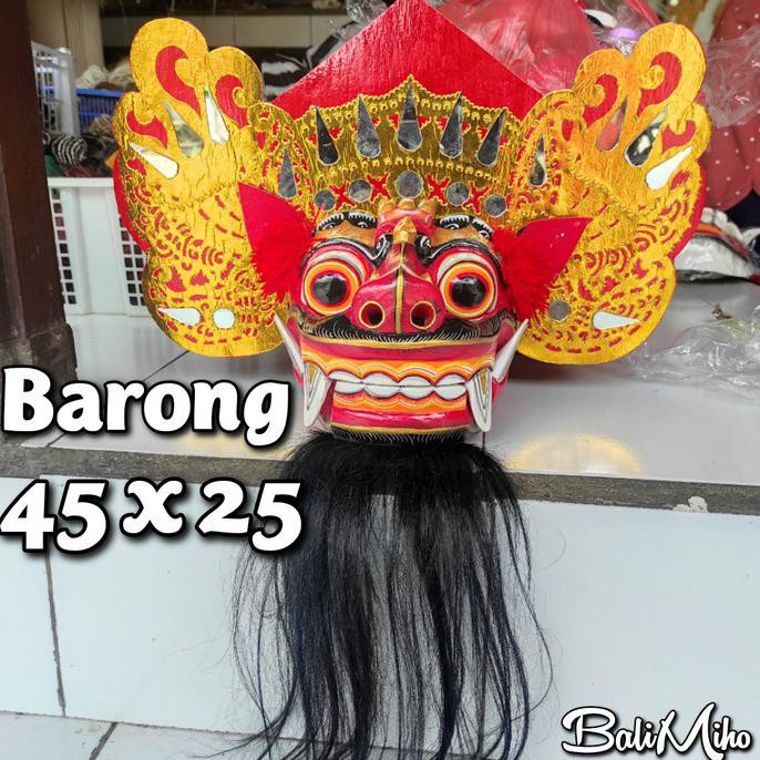 Ready Stock] Topeng Barong Bali/Tapel Barong/Barong Kayu/Mainan Barong/Barong Macan