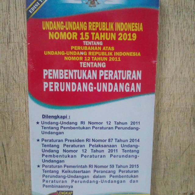 Uu no 12 tahun 2011 tentang pembentukan peraturan perundang undangan