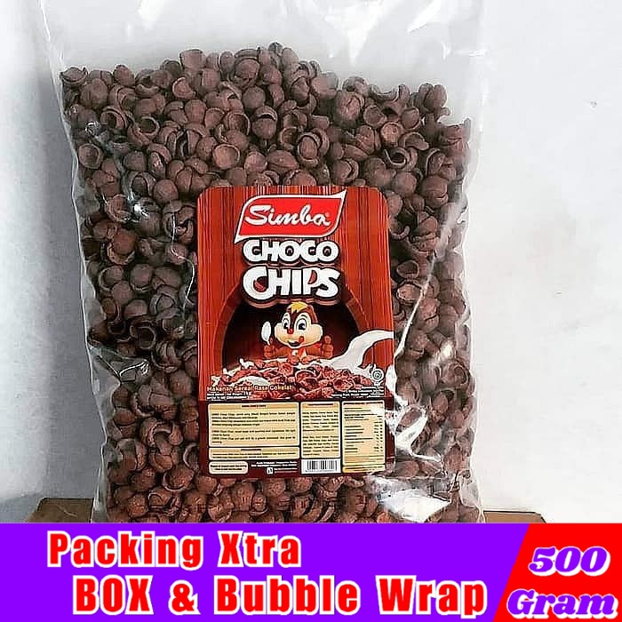 

Koko Krunch Coklat 500gr / Choco Chips Simba Stroberi - Hufaida Snack makanan ringan