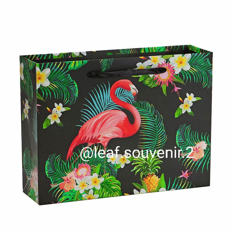 

Paper bag kado unik tema floral bunga flamingo pink paper bag garden classy