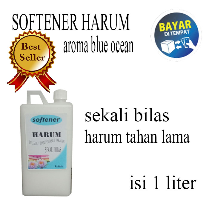 SOFTENER/ PELEMBUT PAKAIAN UNTUK RENDAMAN AROMA BLUE OCEAN ISI 1 LITER