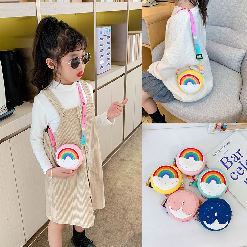 MIKADO - TS334 TAS ANAK TAS SELEMPANG ANAK JELLY RUBBER DONUT TAS SELEMPANG ANAK PEREMPUAN COD