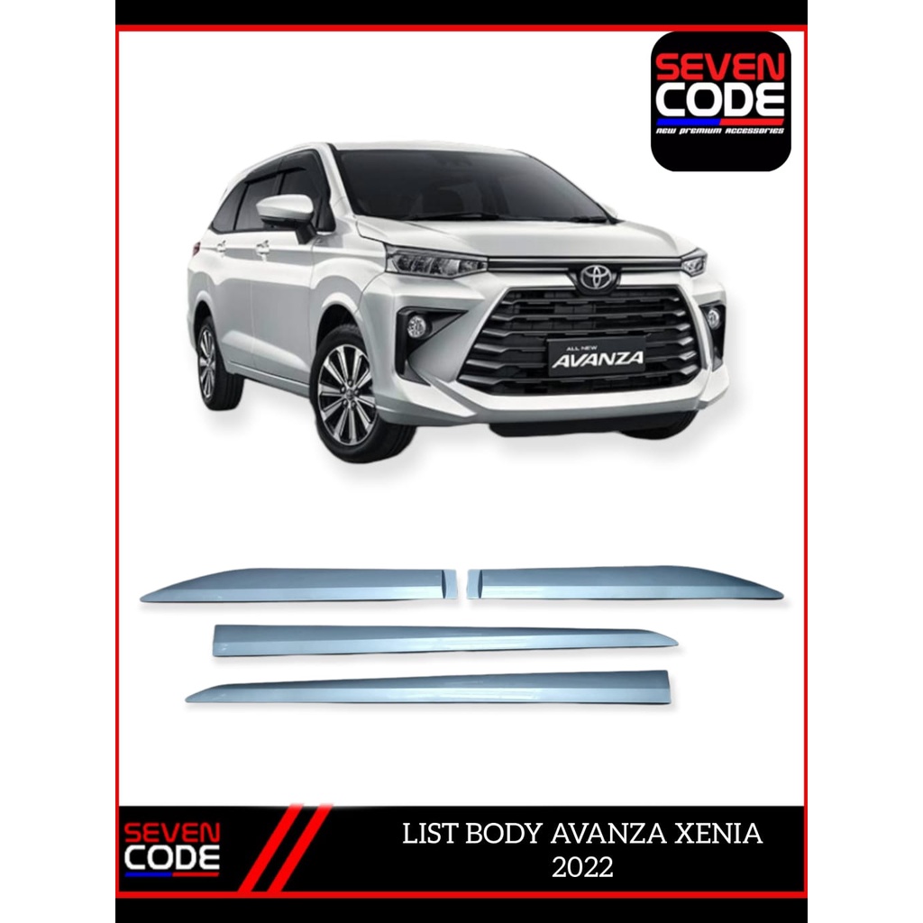 LIST BODY AVANZA XENIA 2022 FACELIFT SIDE BODY MOLDING AVANZA XENIA 2022