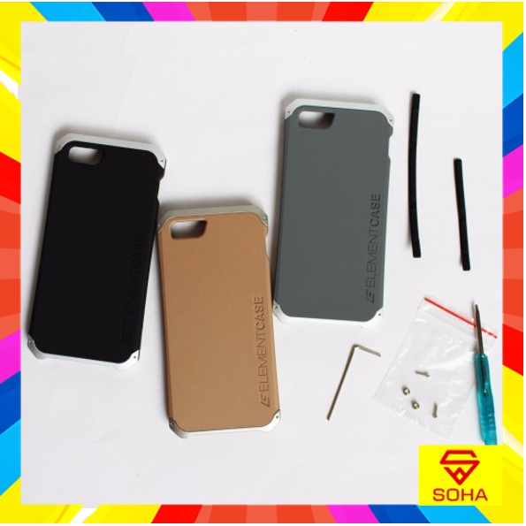 Solace Element Case Iphone 6G Plus Anti ShockProof Kokoh Kuat Bagian Atas Aluminium