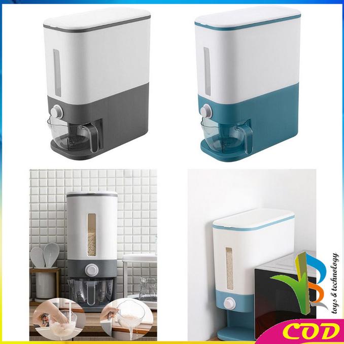 

Promo Awal tahun RB-C203 Dispenser Beras 12KG Rice Box Tempat Penyimpanan Beras Otomati Promo Awal