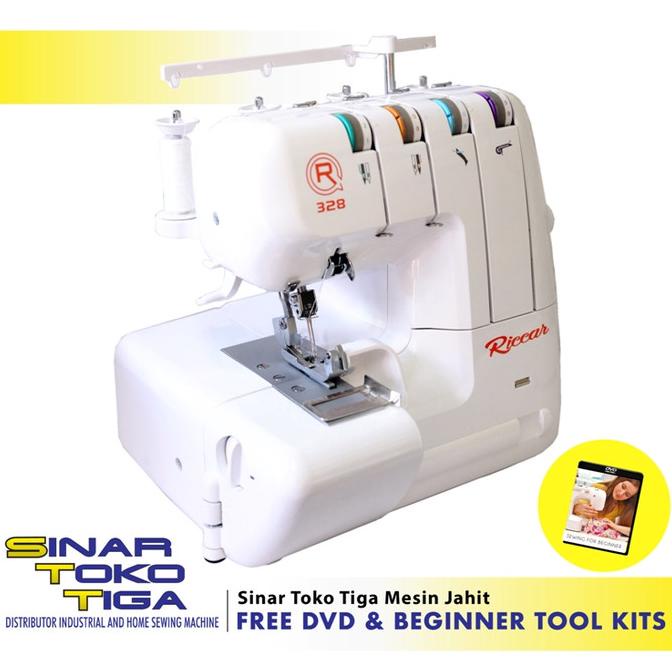 RICCAR 328 MESIN JAHIT OBRAS NECI PORTABLE PEMULA - PRO