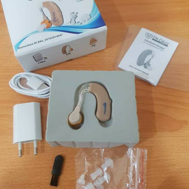 Rechargable Alat Bantu Dengar Belakang Telinga (Hearing Aid) produk jerman bisa dicash