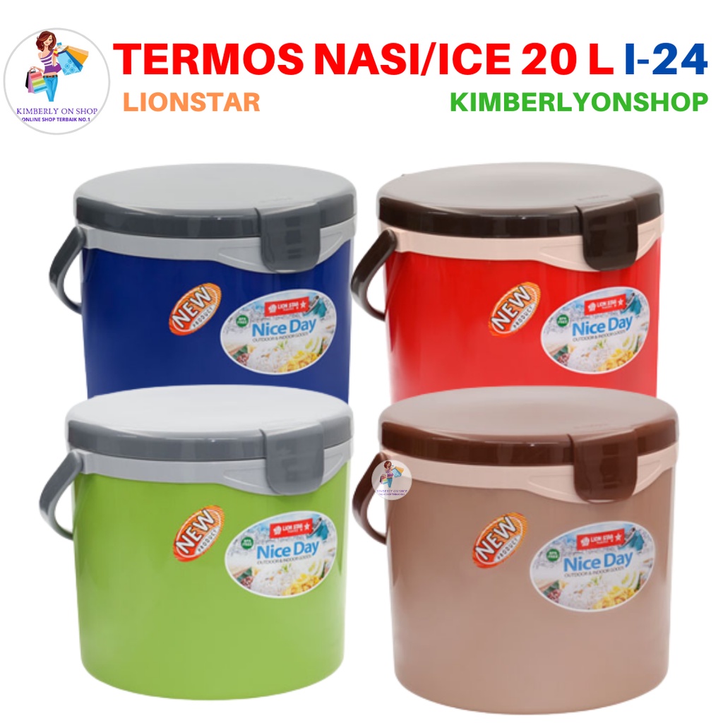 Rice Ice Bucket Hanami Termos Nasi Es 20 Liter I 24 Lion Star