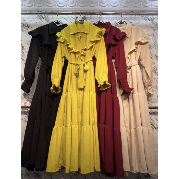 Midi dress crincle by miudis