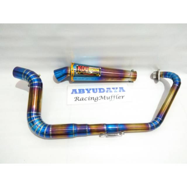 Knalpot bluemoon Knalpot kou mahachai Knalpot Vixion new old advance Knalpot satria Fu MX Sonic dll