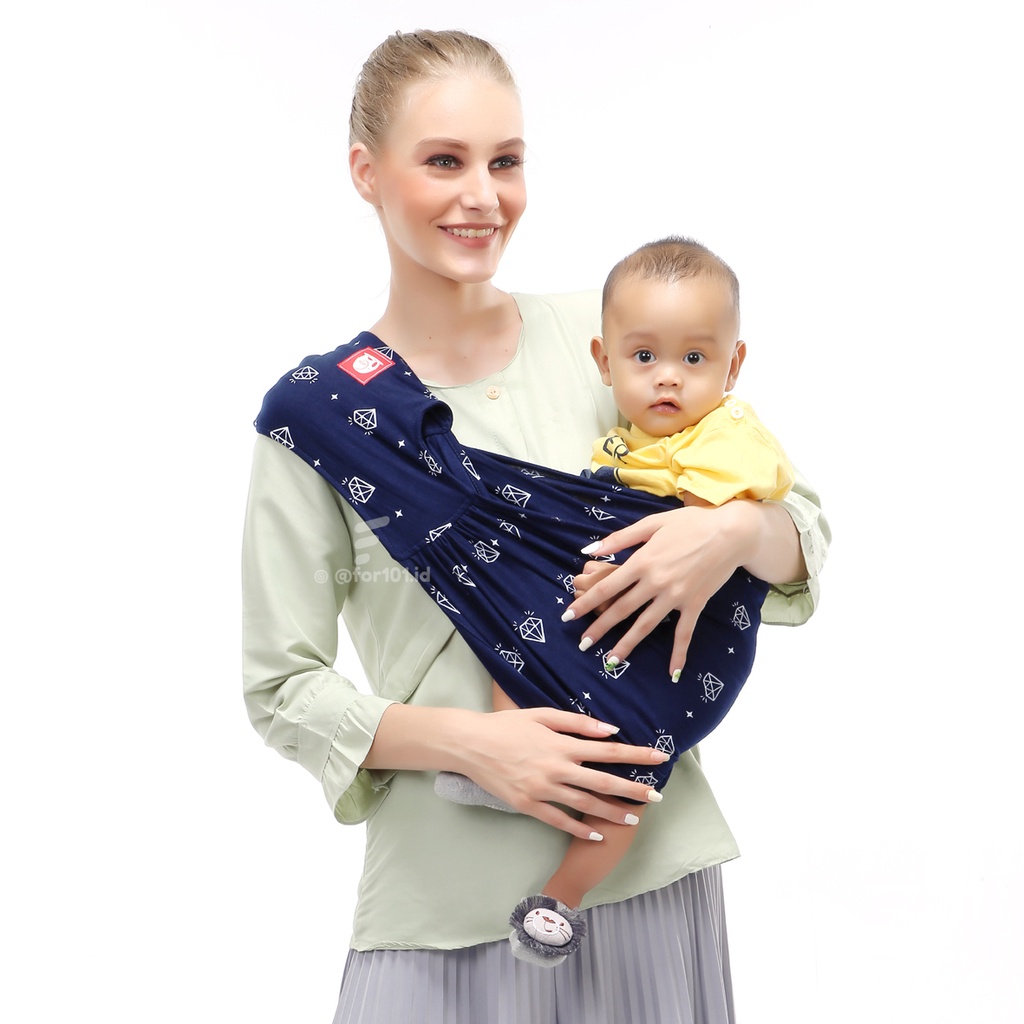 Gendongan Bayi Depan Cimo 3in1 M Shape Baby Wrap Diamnond