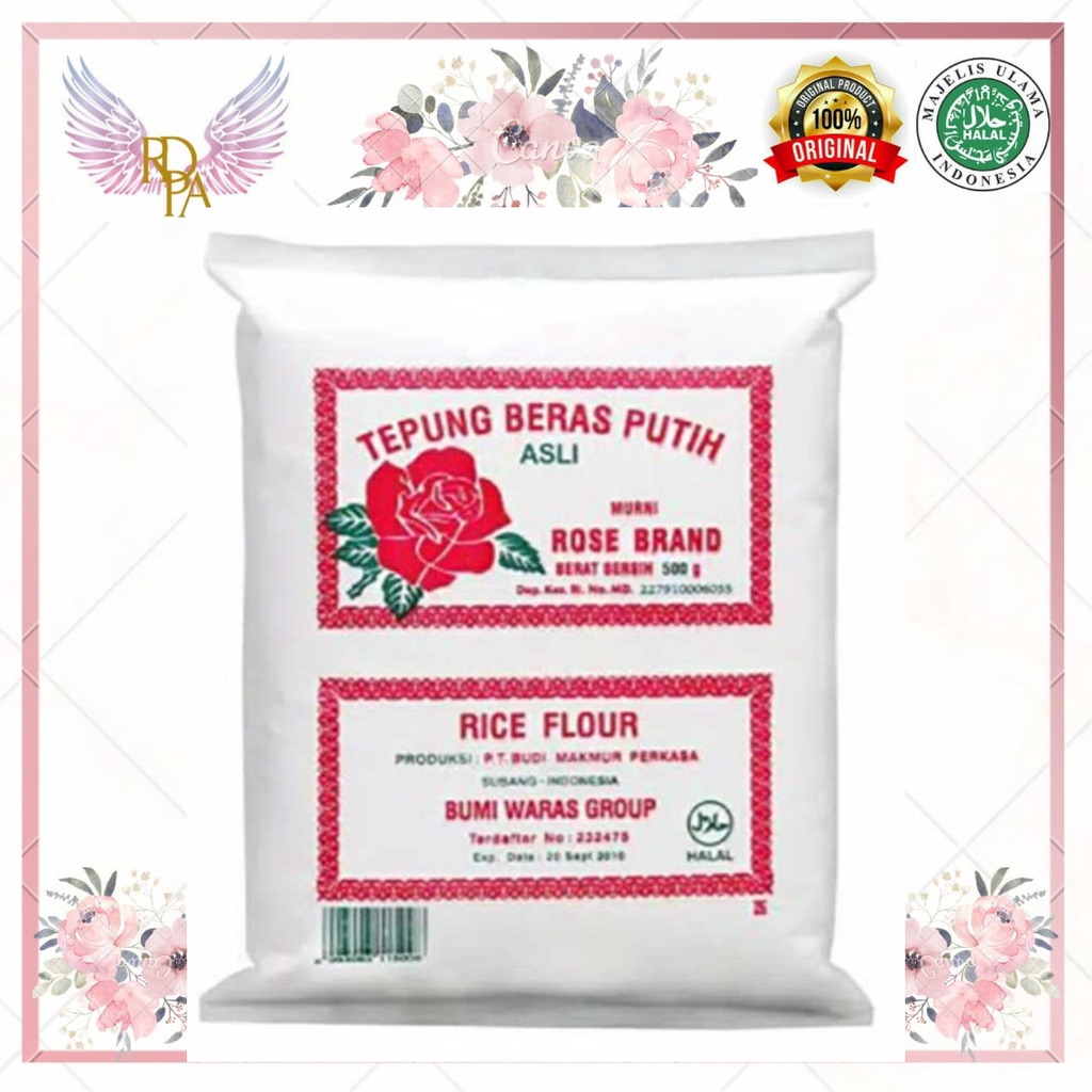 

Tepung Beras Rose Brand 500 gram. Tepung Beras Mawar. Tepung Beras Putih