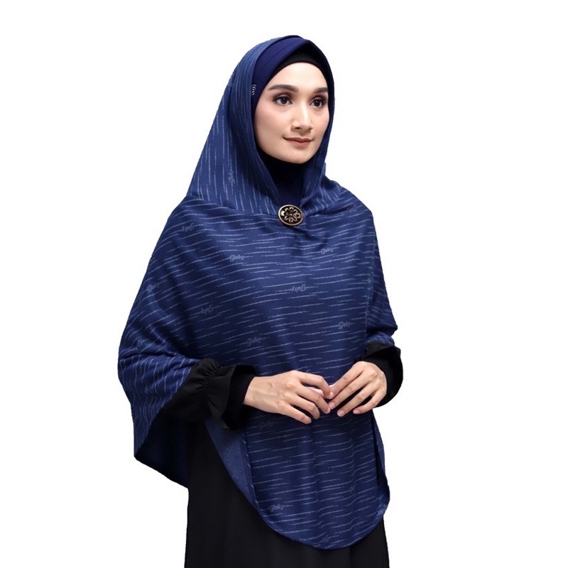 KERUDUNG GABY BILBINA DISKON (NAVY)