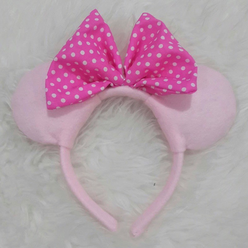 Bando Minnie Mouse Pink Karakter Mickey Mouse Kostum Minnie