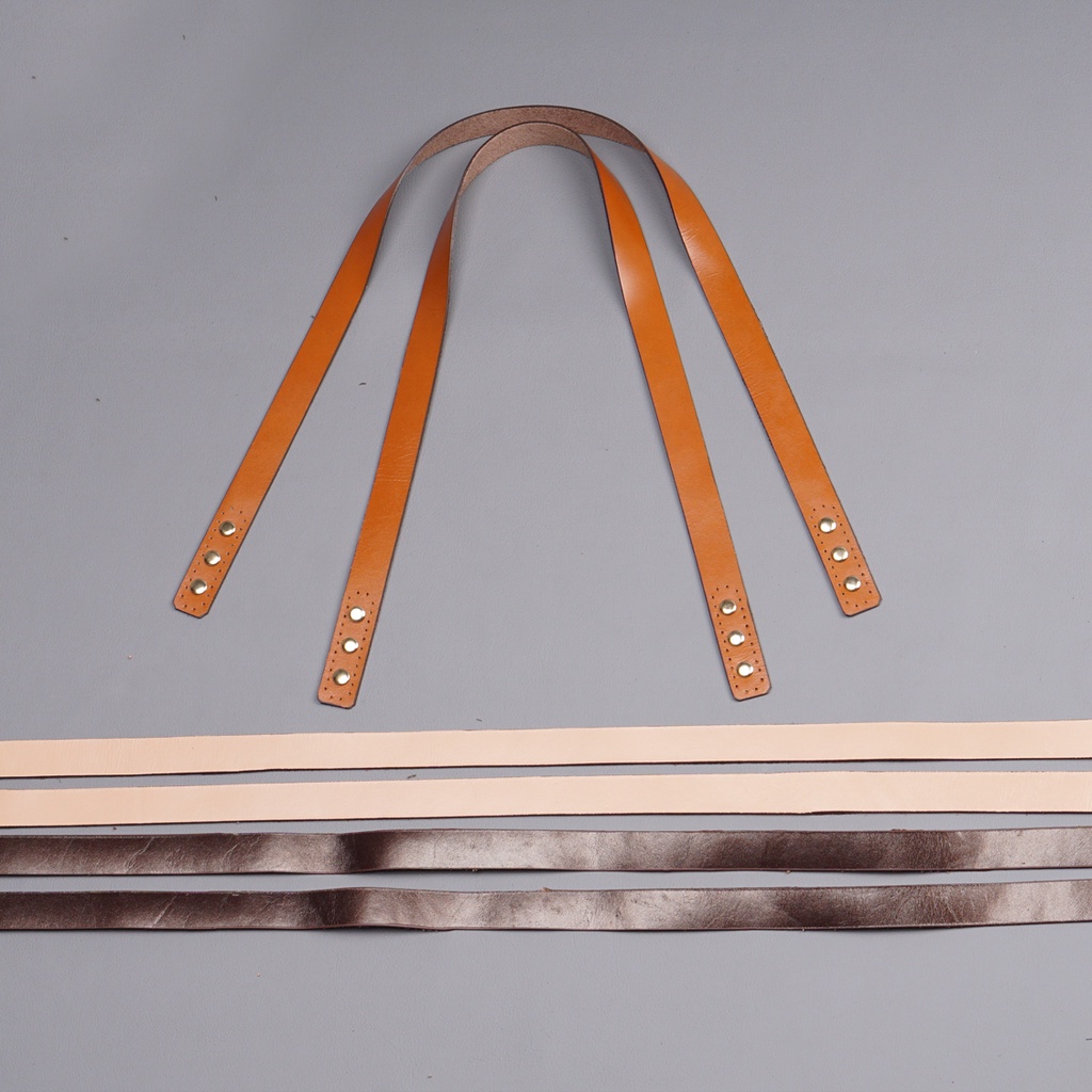 Lecari Strap Tote Bag Tali Tas Bahu Single Layer Kulit Asli Lebar 2 cm