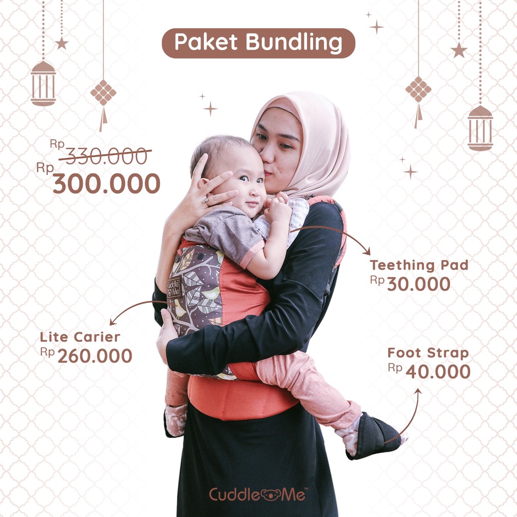 Jual Paket bundling Lite Carrier + Teethingpads + Footstrap Shopee