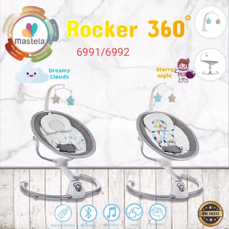Mastela Bouncer baby rocker 360 / ayunan bayi elektrik