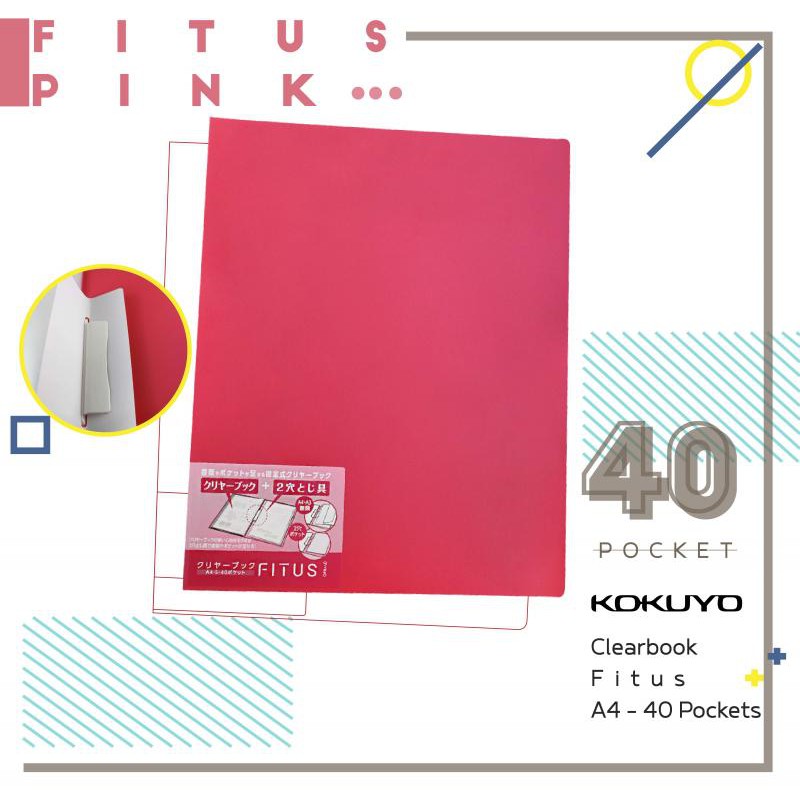 

Kokuyo Clearbook Fitus - A4 40 Pockets