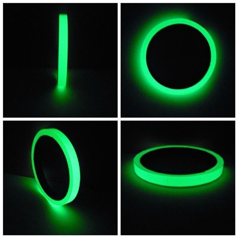 3meter Glow in The Dark Tape Fluorescent Luminous Neon Penanda Pengaman Darurat Tangga Tape Peringatan Panggung Selotip Selfluminous