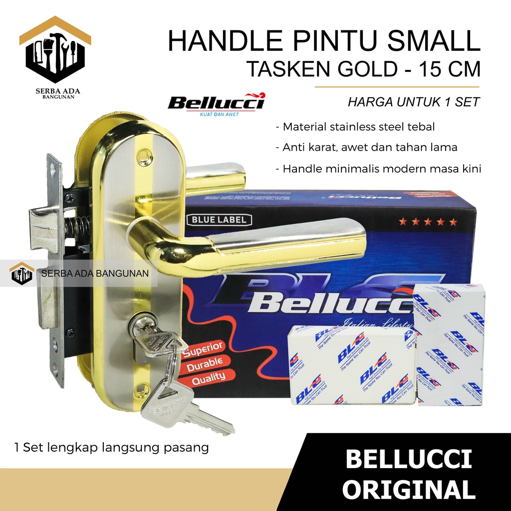 Kunci Pintu Kecil Bellucci 15CM Asli Handle Kecil Belluci Kunci Bellucci Stainless S8 Series