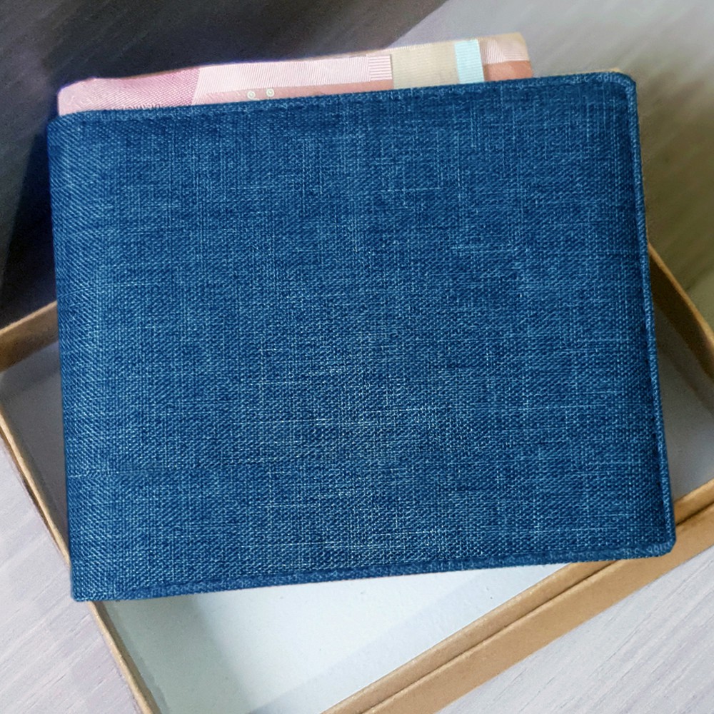 SHOPEE 7.7 BOMBASTIS SALE!! DOMPET KANVAS TEBAL AWET DOMPET PRIA DOMPET PENDEK DOMPET LIPAT POLOS DOMPET KAIN + BOX