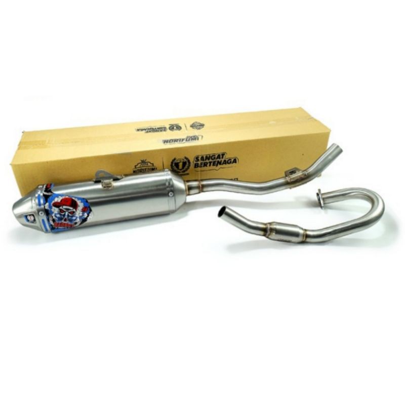 Kenalpot Knalpot Muffler Original Norifumi Stainless Rocket Badboy Yamaha WR 155