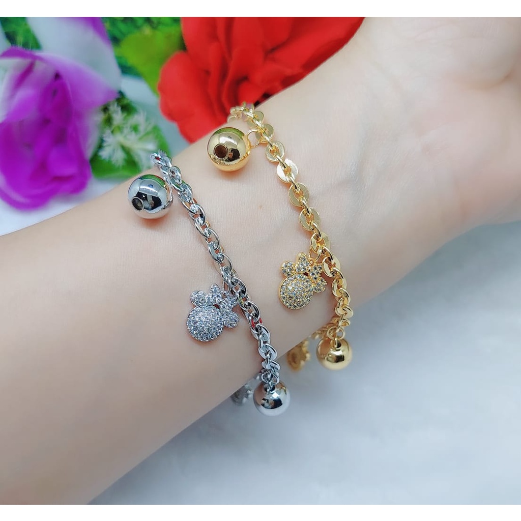 Xuping gelang  mata full lapis emas 662