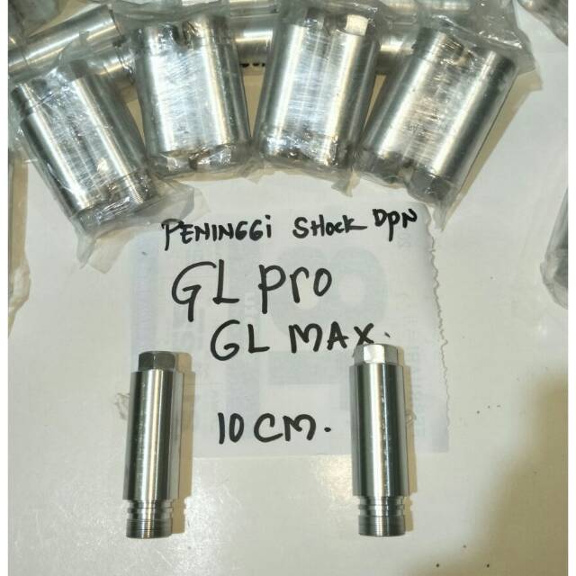 PENINGGI SHOCK DEPAN HONDA GL PRO -GL MAX -SAMBUNGAN AS SHOCK DEPAN HONDA 10CM